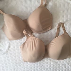 Cacique 40G Bra Lot Bundle Nude Tan EUC